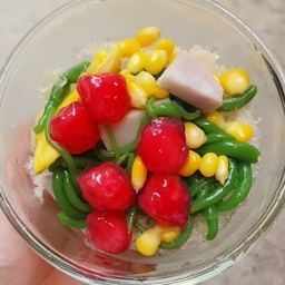 ลอดช่อง ข้าวโพด เผือก ทับทิมกรอบ