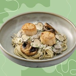 Grilled scallop & Truffle pasta