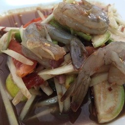 ตำกุ้งสด