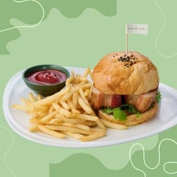 Crispy Pork Belly Burger