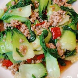 ฮ่องเต้ผัดหมูสับ(มีเฉพาะกับข้าวไม่มีข้าว)