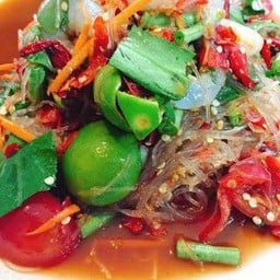 ตำวุ้นเส้นกุ้งสด
