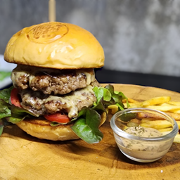 Double Cheese Pork Burger