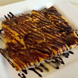 โรตีหน้าช็อกโกแลต +ชีส