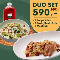 Duo Set (1 Soup/Salad 1 Main Dish 1 Mocktail)