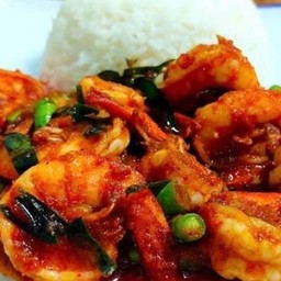 ข้าวเครื่องแกงกุ้ง