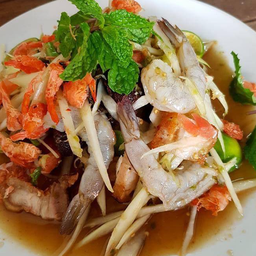 ตำกุ้งสด