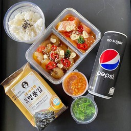 #เซทกุ้ง&ม่อนดองซีอิ๊ว+pepsi