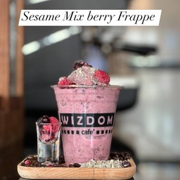 Sesame Mix berry Frappe.