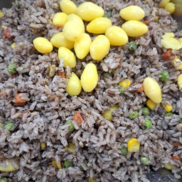 ข้าวผัดงาดำเจ