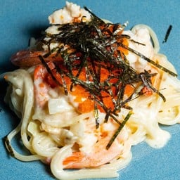 สปาเก็ตตี้ครีมไข่กุ้ง