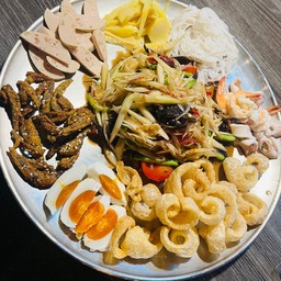 ตำถาดปู+ปลาร้า