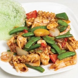 ปลาหมึกผัดซอส XO (M)