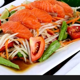 ส้มตำแซลมอนแซ่บ