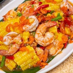 ตำข้าวโพดกุ้งสุก