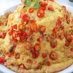 ข้าวไข่เจียวพริกหมูสับ