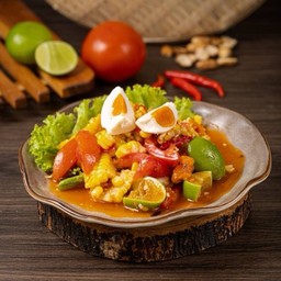 ตำข้าวโพดไข่เค็ม