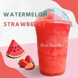 แตงโม สตรอเบอรี่ปั่น - Watermelon Strawberry smoothie
