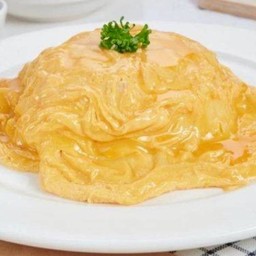 ข้าวไข่ข้น+ซอส