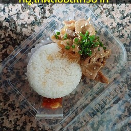 ข้าวหมูผัดซอสเทริยากิ