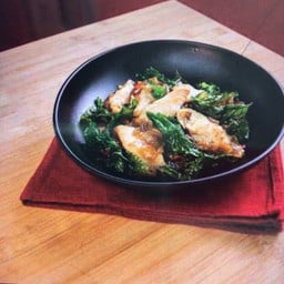 เส้นใหญ่ผัดกระเพราหมู