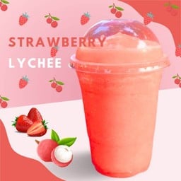 สตรเบอรี่ ลิ้นจี่ปั่น - Strawberry Lychee smoothie