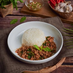กะเพราหมูสับ