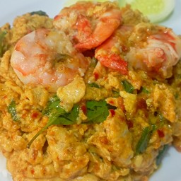 ข้าวห่อหมกไข่ข้นกุ้ง