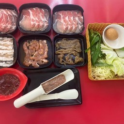 Set หมู M สุดคุ้ม หมู8ถาด ชุดผัก