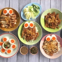 ข้าวหมูทอดอิ่มท้องเอกชัย69 @พันท้าย