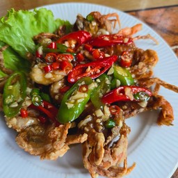 ปูนิ่มผัดพริกเกลือ