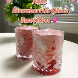 Acai & Strawberries Glaze 🍓 Smoothies 16 Oz.