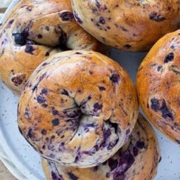 Cream Cheese Blueberry Bagel