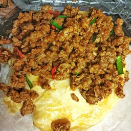 ไข่ข้น+หมูสับพริกแกงใต้