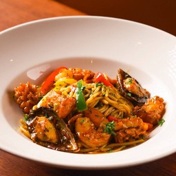 Thai Style Spaghetti Seafood
