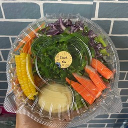 สลัดยำสาหร่าย+ปูอัด