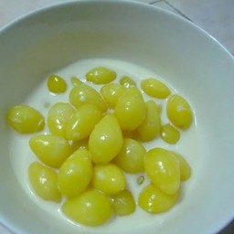 แปะก๊วยนมสดร้อน