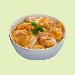 ข้าวหน้าไก่ราดไข่ข้น