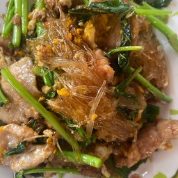 สุกี้แห้งหมู