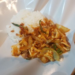 ข้าว+ผัดซอสไข่เค็ม