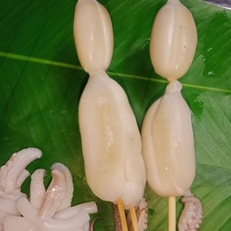 🐙ปลาหมึกย่างลำซิ่ง & ลูกชิ้นย่าง 🍢 เจริญนคร ตลาดนัดวัดสุทธา