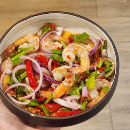 ยำกุ้งสุก