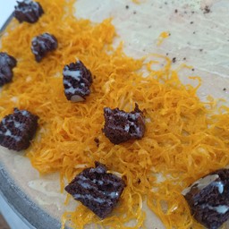 วนิลา ฝอยทอง บราวนี่  ( ซอสนมข้น)