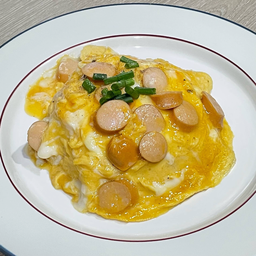 ข้าวไข่ข้นไส้กรอกไก่