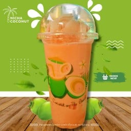 สตอเบอร์รี่โยเกิร์ต มะพร้าวปั่นนมสด