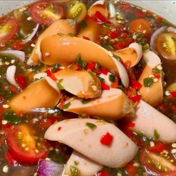 ยำ ไส้กรอก