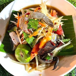 ตำกุ้งสด