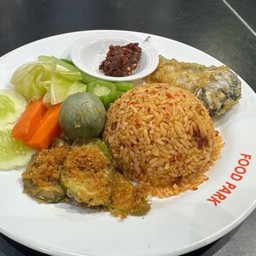 ข้าวคลุกน้ำพริกแมงดา