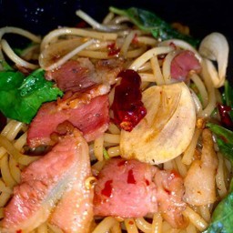 Drunken Spaghetti bacon สปาเกตตี้ขี้เมาเบคอน
