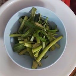 ผักบุ้งลวก